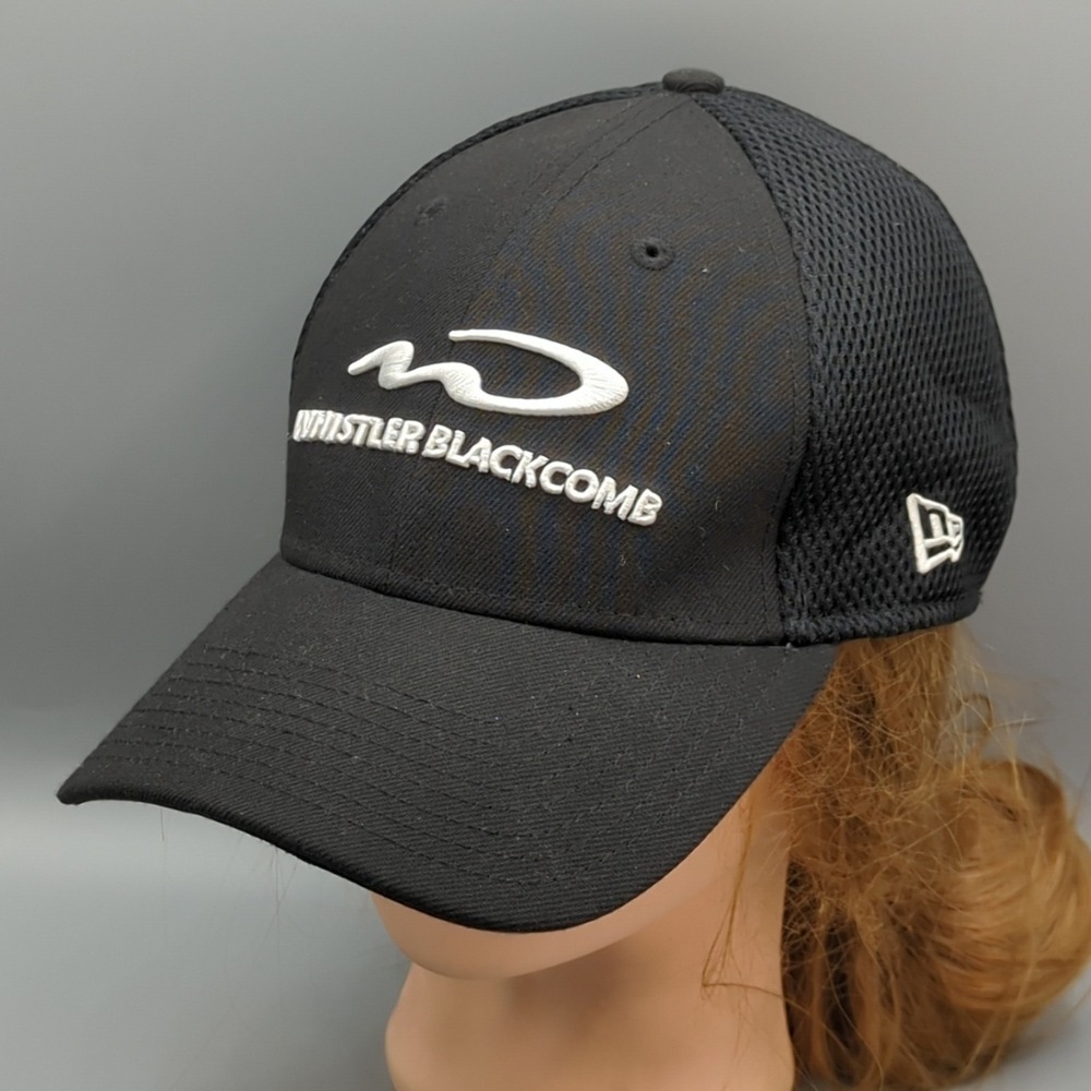WHISTLER BLACKCOMB SKI RESORT Hat Snowboard Cap New Era 39THIRTY Fitted M/L RARE